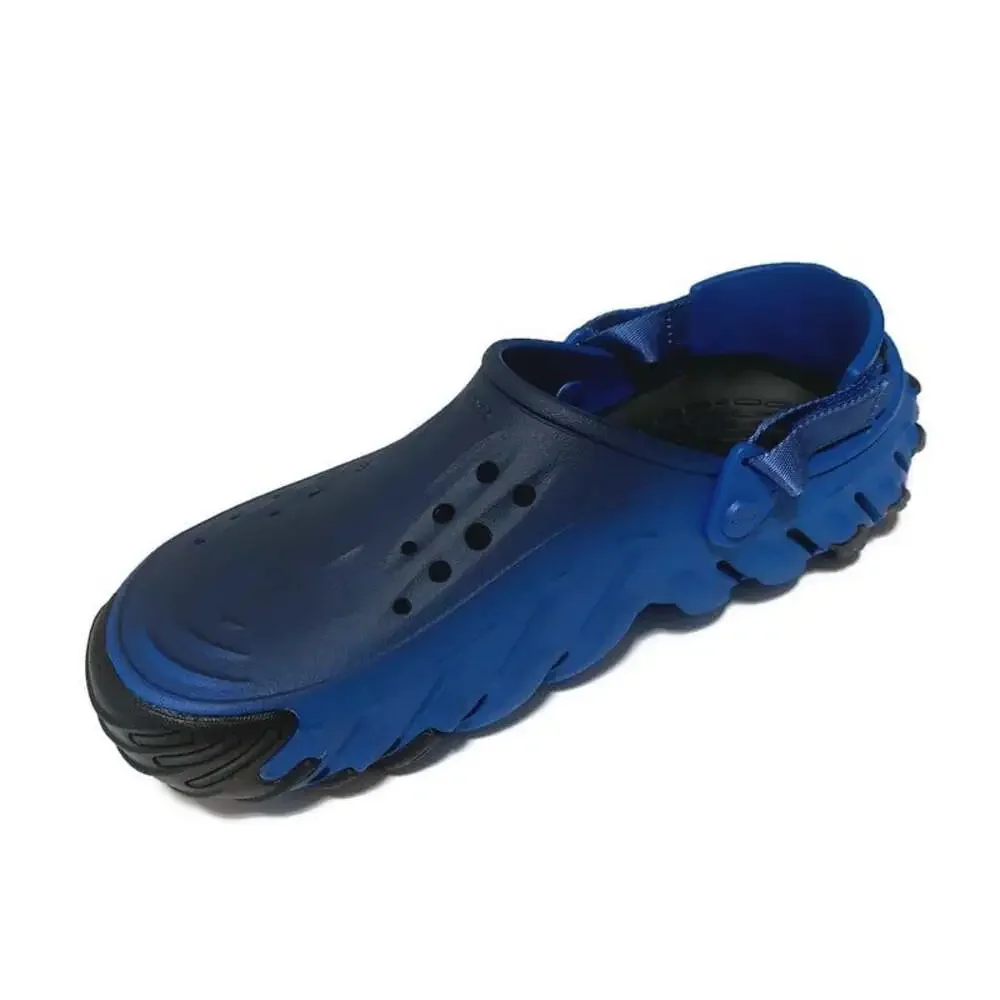Crocs Echo Ro Clog Fade Blue Bolt Mens Size 12 Slip On Rubber Sole Sandals NWT